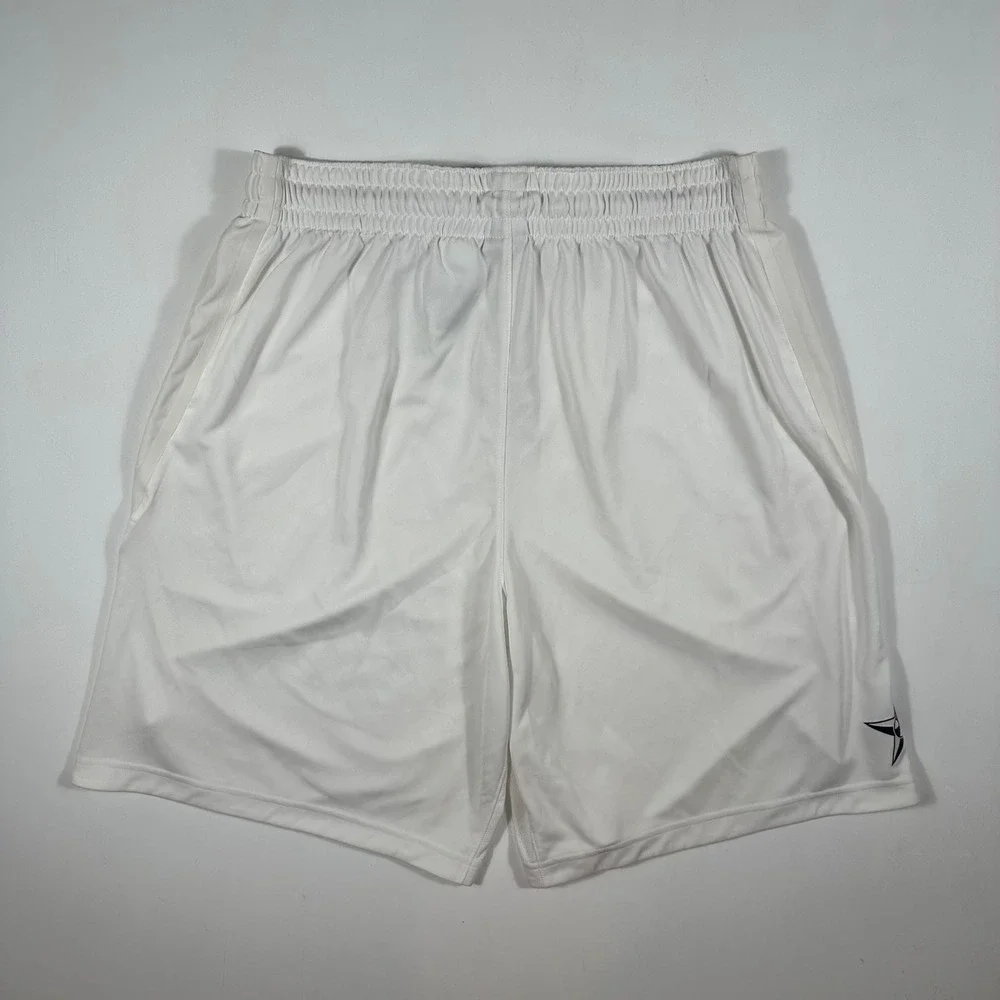 Nike Basketball Shorts Mens XL Dri-FIT Perforated Eagle Star White Performance